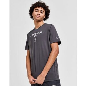 Mit dem Liverpool FC Herren-T-Shirt von Nike bist du für jedes Spiel in Anfield gerüstet. Das anthrazitfarbene T-Shirt im Regular-Fit hat einen klassischen Rundhalsausschnitt und kurze Ärmel für einen entspannten Look. Es besteht aus leichtem und atmungsaktivem Polyester