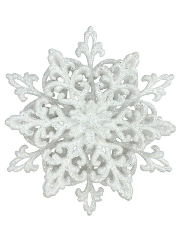 3D Schneeflocke - Christbaumschmuck - Weiß