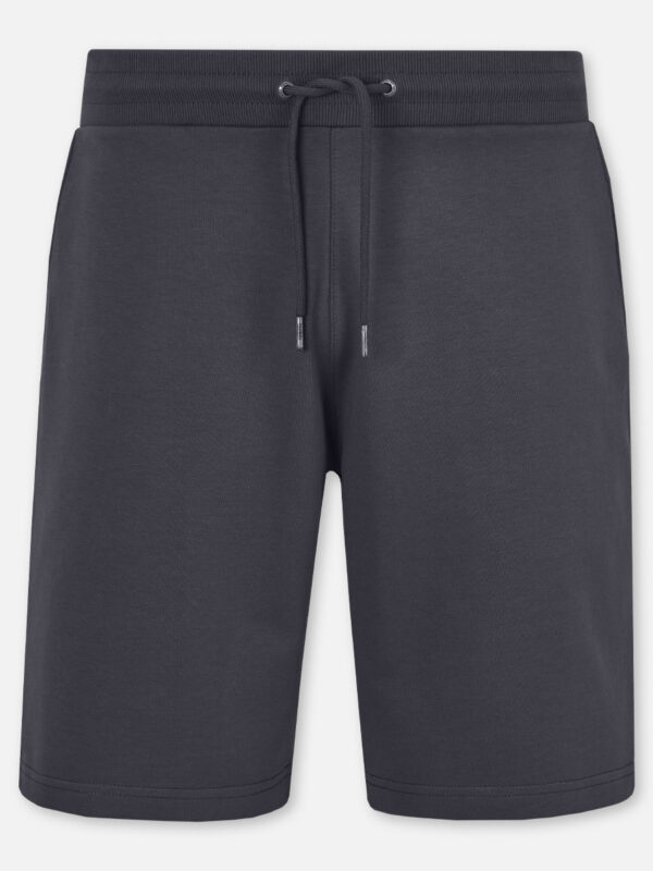 Die legere Sweat Shorts in leichter sommerlicher Sweatqualität aus Baumwoll-Elasthan mit elastischem Bund mit Tunnelzug