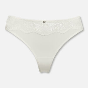 Der Brazil der Vienna Essentials Serie besticht durch florale Spitze und liebevolle Schnürungseffekte in elegantem Offwhite. Mit seinem hohen Stretch-Anteil in der Mikrofaser sorgt der Brazil für optimalen Halt und angenehmen Tragekomfort.