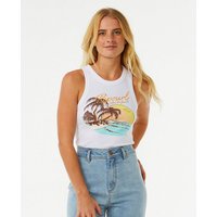 Sonnenuntergang Bett Tanktop Mit dem Sunset Ribbed Tanktop kommen Sie immer stilvoll daher. Dieses Tanktop kommt mit einem Frontdruck