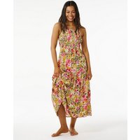 Setzen Sie ein Statement mit dem Copacabana Midi Kleid. Mit einem lebendigen Print und einer fließenden Silhouette ist dieses Kleid perfekt für Abendessen am Strand oder zum Tanzen unter dem Sternenhimmel. Zusammensetzung: 100%Viskose Ganzkörperdruck