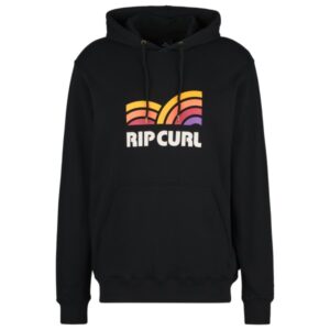 Bequemer Hoodie mit großem Logoprint -  Farbe: Schwarz; Gr: XL; Highlights: Kapuze