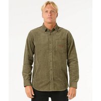 Das Classic Surf Cord Long Sleeve Shirt mit Lederabzeichen und Brusttasche sorgt für einen zeitlosen und bequemen Surf-Look. 100% Baumwolle