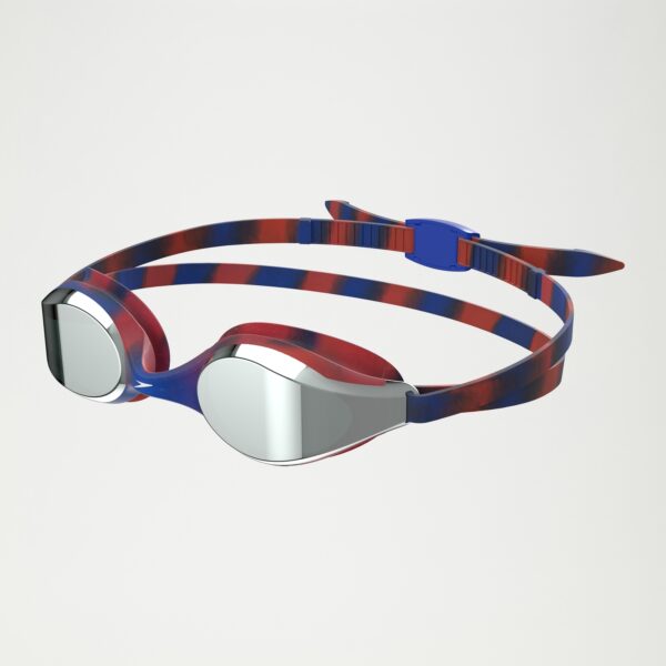 Vom Schwimmunterricht bis hin zum Training mit der Mannschaft: Unsere beliebte verspiegelte Junior Hyper Flyer Schwimmbrille bietet deinem Kind Schutz. Das flache