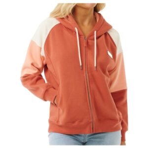 Hoodie mit farblichen Akzenten für die Freizeit -  Farbe: Rot; Gr: S; Highlights: Kapuze; geeignet für Freizeit; Material: Hauptmaterial: 60% Baumwolle