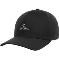 Die beiden Erkennungsmerkmale der modischen Vaporcool Delta Flexfit Cap der Marke Rip Curl sind augenscheinlich: Vorne hat sie einen konventionellen