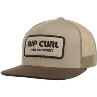 Beste Durchlüftung und damit ein stets frisches Kopfklima garantiert der klassische Mesh-Einsatz auf der Rückseite der Icons Pump Trucker Cap der Marke Rip Curl. Die hinten geöffnete Snapback Cap lässt sich bei Bedarf in Sekundenschnelle durch eine konventionelle Druckknopflasche in der Größe regulieren