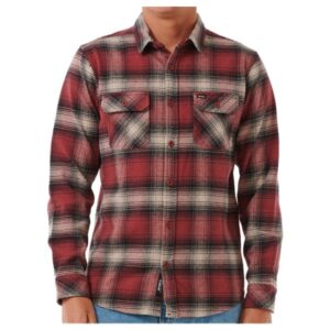 Flanell-Hemd mit modernem Karo-Muster -  Farbe: Braun; Gr: XL; geeignet für Freizeit; Material: Hauptmaterial: 100% Baumwolle; Weitere Top-Angebote von Rip Curl im Online-Shop von Bergfreunde.de bestellen!