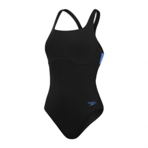 Mit diesem eleganten schwarzen Badeanzug mit Flexband und integriertem Schwimm-BH erreichst du deine Fitnessziele schnell. Er kombiniert einen schmeichelnden Karree-Ausschnitt mit einer neuen Evolution des klassischen Racerback-Stils und ermöglicht eine vollständige Bewegungsfreiheit des Oberkörpers. Er bietet unsere bisher umfassendste Brustunterstützung. Zusammen mit den inneren und äußeren Nahtlinien bietet die innere Brustunterstützung 360°-Halt. Das breite