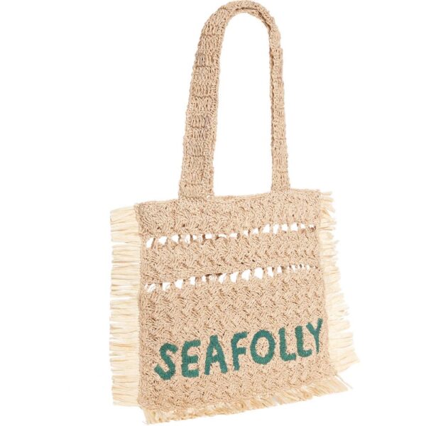 Seafolly - Logo Woven Tote Badetasche Damen natural