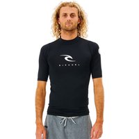 **Das kurzärmlige Corps UV-Shirt für Herren kommt in einem Performance Fit für einen verringerten Widerstand und eine erhöhte Effizienz im Wasser.** Dieses Shirt bietet einen ausgezeichneten UV-Schutzfaktor von 50+ und eine elastische Boardshort-Schleife