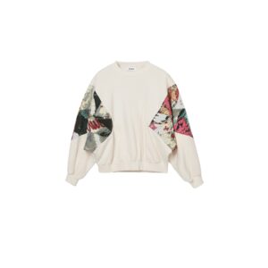 Das Damen-Sweatshirt Desigual Posters Lacroix ist die perfekte Verkörperung des Wagemuts und der Kreativität der Marke Desigual. Mit seinem farbenfrohen Design und den originellen Drucken ist dieses Sweatshirt ein wahres Meisterwerk der Damenmode.Hergestellt von der bekannten spanischen Marke Desigual