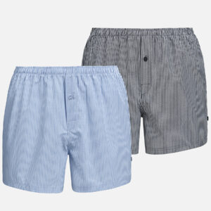 Die Mix & Match Stripe Boxershorts in einem eleganten Blauton bieten dank leichter