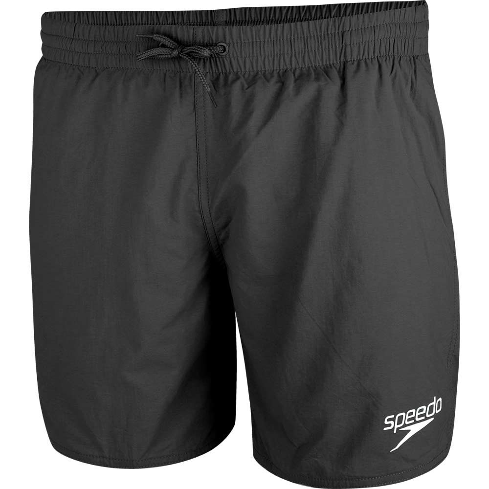 Die Essentials Badeshorts in Schwarz bietet klassische Bademode