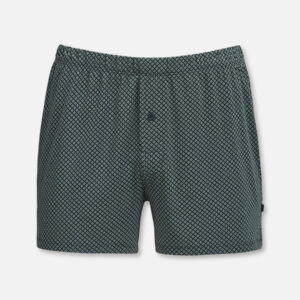 Geometrischer Print in frischem Grün trifft auf höchsten Tragekomfort. Die Vinyard Geo Day Boxershorts bieten einen perfekten Sitz und bestehen aus angenehmer Cotton TENCEL Micromodal Qualität von Lenzing. Besonders weich auf der Haut und perfekt passend zur Nachtwäsche Serie Vinyard Geo – ein stilvolles Essential.