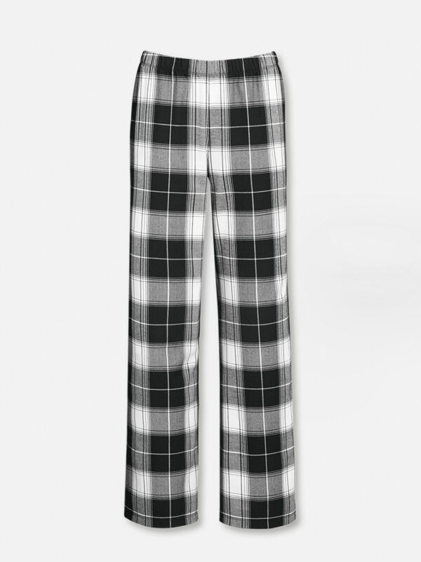 Die Hose der Black Check Serie kombiniert weichen Baumwoll-Flanell mit sportivem Design. Der elastische Bund bietet eine bequeme Passform