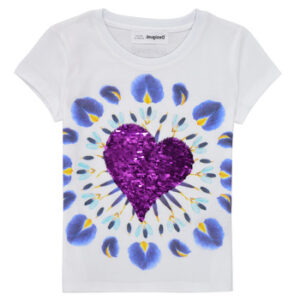 Desigual  T-Shirt für Kinder 21SGTK45-1000  Weiss In Mädchengrößen erhältlich 3 / 4 Jahre.  Jetzt 21SGTK45-1000  von Desigual  auf Spartoo.de versandkostenfrei bestellen! 5% Rabatt mit Code: 5JULDEBF