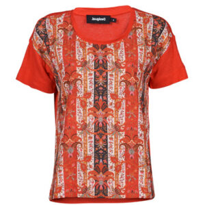 Desigual  T-Shirt LOMBOK  Rot In Damengrößen erhältlich. EU XS.  Jetzt LOMBOK  von Desigual  auf Spartoo.de versandkostenfrei bestellen!