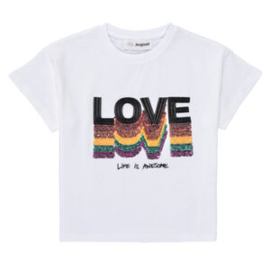 Desigual  T-Shirt für Kinder BERTINI  Weiss In Mädchengrößen erhältlich 3 / 4 Jahre.  Jetzt BERTINI  von Desigual  auf Spartoo.de versandkostenfrei bestellen! 5% Rabatt mit Code: 5JULDEBF