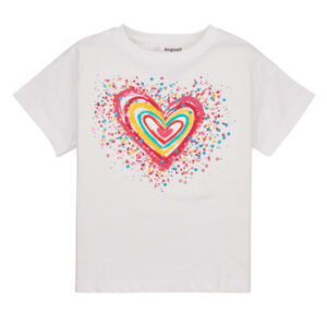 Desigual  T-Shirt für Kinder TS_HEART  Weiss In Mädchengrößen erhältlich 11 / 12 Jahre.  Jetzt TS_HEART  von Desigual  auf Spartoo.de versandkostenfrei bestellen!