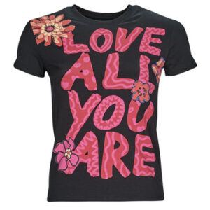 Desigual  T-Shirt TS_LOVE ALL YOU ARE  Schwarz In Damengrößen erhältlich. EU M.  Jetzt TS_LOVE ALL YOU ARE  von Desigual  auf Spartoo.de versandkostenfrei bestellen! 5% Rabatt mit Code: 5JULDEBF