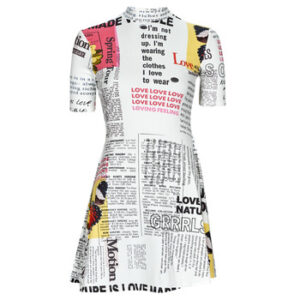 Desigual  Kurze Kleider VEST_NEWSPAPER  Weiss In Damengrößen erhältlich. EU S.  Jetzt VEST_NEWSPAPER  von Desigual  auf Spartoo.de versandkostenfrei bestellen! 5% Rabatt mit Code: 5JULDEBF