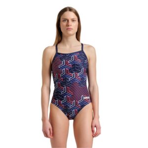 arena Kikko Pro Performance Badeanzug Damen Lightdrop BackDer strapazierfähige und chlorbeständige Kikko Pro Badeanzug Lightdrop Back für Damen ist ideal geeignet für regelmäßige Schwimmerinnen und Wettkampf-Schwimmerinnen. Das Design zeigt eine Neuinterpretation der arena Diamonds. Das höchst chlorresistente MaxLife Eco Material ist äußerst schnelltrocknend und langlebig. Die offene Rückenlösung in Kombination mit dünnen Trägern sorgt für maximale Bewegungsfreiheit.langlebige und chlorbeständige Damen Badeanzugchlorresistente MaxLife Eco Materialschnelltrocknend und langlebigoffene Rückenlösung in Kombination mit dünnen Trägern sorgt für maximale BewegungsfreiheitMaxLife Material enthält mindestens 50% recyceltes Polyester