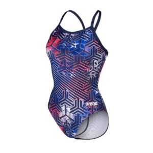 arena Kikko Pro Performance Badeanzug Damen Lightdrop BackDer strapazierfähige und chlorbeständige Kikko Pro Badeanzug Lightdrop Back für Damen ist ideal geeignet für regelmäßige Schwimmerinnen und Wettkampf-Schwimmerinnen. Das Design zeigt eine Neuinterpretation der arena Diamonds. Das höchst chlorresistente MaxLife Eco Material ist äußerst schnelltrocknend und langlebig. Die offene Rückenlösung in Kombination mit dünnen Trägern sorgt für maximale Bewegungsfreiheit.langlebige und chlorbeständige Damen Badeanzugchlorresistente MaxLife Eco Materialschnelltrocknend und langlebigoffene Rückenlösung in Kombination mit dünnen Trägern sorgt für maximale BewegungsfreiheitMaxLife Material enthält mindestens 50% recyceltes Polyester