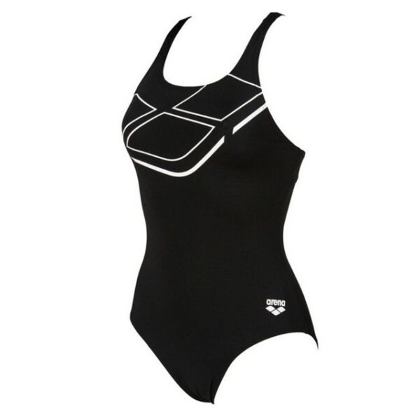 arena Badeanzug Damen Essentials Swim Pro Back MaxLife MaterialDer langlebige und sportliche arena Badeanzug Essentials ist perfekt geeignet für regelmäßige Fitnessschwimmer. Das 100 % chlorresistente MaxLife Material mit integriertem UV-Schutz UPF50+