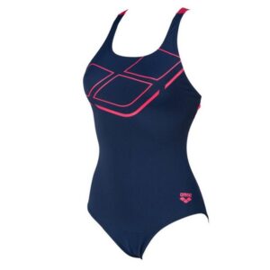 arena Badeanzug Damen Essentials Swim Pro Back MaxLife MaterialDer langlebige und sportliche arena Badeanzug Essentials ist perfekt geeignet für regelmäßige Fitnessschwimmer. Das 100 % chlorresistente MaxLife Material mit integriertem UV-Schutz UPF50+