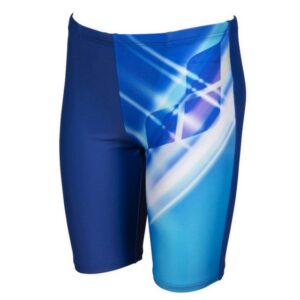 Jammer Badehose für Jungen von arena MaxFitarena Cheery Jammer Badehose für dein tägliches Training. Durch sein Sonnen und Chlobeständigen Material wirst Du lange Freude an deiner Badehose haben. Eine Kordel im Bund sorgt für den perfekten Sitzt. Der Elasthan-Anteil macht es sehr elastisch und dadurch angenehm zu tragen. Seitenlänge: 36 cm arena Jammer Badehose JungenBund mit KordelFlache NähteVorderseite gefüttertarena Logo vorn gedrucktMaterial:  80% Polyamid