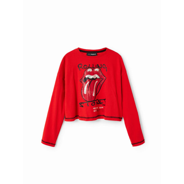 Das T-Shirt für Mädchen Desigual The Rolling Stone ist ein unverzichtbares Modeteil für junge Mädchen