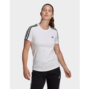 Mit diesem schmal geschnittenen T-Shirt zeigst du deine sportliche Seite. Die kontrastierenden 3-Streifen entlang der Ärmel sorgen für einen Hingucker. Das klassische Design passt zu fast allem - von Jeans über Tennisröcken bis hin zu Workout-Tights.Unsere Baumwollprodukte unterstützen einen nachhaltigen Baumwollanbau. Sie sind Teil unseres Engagements