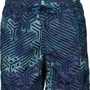 Arena - Allover Print - Jungen Badeshorts - Blau/Grün Unsere Badeshorts für Jungen mit Allover-Print sind ein vielseitiges Design voller Persönlichkeit. Diese Hose nimmt ihn vom Wellenreiten auf einem Floß bis zum Skateboarden im Park. Diese fröhliche Badehose ist in fünf coolen Mustern erhältlich und ist perfekt fürs Wasser geeignet.  Eigenschaften:  Innenslip Für zusätzlichen Tragekomfort und Halt mit Innenslip ausgestattet.  100 % recycelter Stoff Verantwortungsvoll gewonnene Textilien