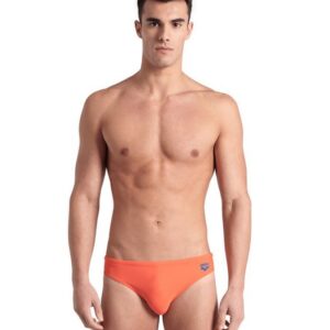 Arena - Santamarias R - Herren Slip-Badehose - Orange/Blau Zeig dich bei deinem nächsten Trip in die Sonne selbstbewusst in unserer klassischen