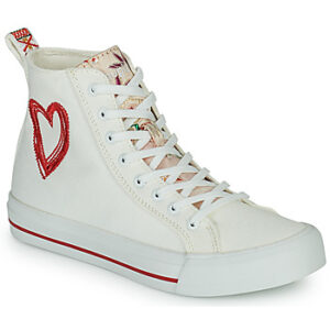 Desigual  Turnschuhe BETA HEART  Weiss In Damengrößen erhältlich. 40. Obermaterial aus Baumwolle Jetzt BETA HEART  von Desigual  auf Spartoo.de versandkostenfrei bestellen!