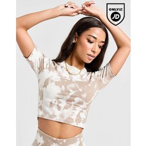 Mit dem Tie Dye Slim Damen-T-Shirt von adidas Originals sorgst du für einen erstklassigen Alltags-Look. Dieses Slim-Fit Oberteil in den Farben Alumina und Weiß ist aus weicher