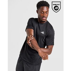 Gehen Sie mit diesem Training Essential T-Shirt für Herren von adidas an Ihre Grenzen. Dieses locker geschnittene Fitness-T-Shirt in der Farbe Core Black hat einen Rundhalsausschnitt und kurze Ärmel für uneingeschränkten Komfort. Es besteht aus recyceltem Polyester-Netzgewebe mit AEROREADY-Technologie