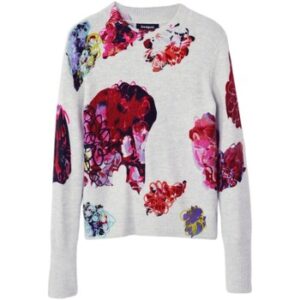 Desigual  Pullover JERS_MAXFLOWER SCRIBBL 24WWJF53  Grau In Damengrößen erhältlich. EU L.  Jetzt JERS_MAXFLOWER SCRIBBL 24WWJF53  von Desigual  auf Spartoo.de versandkostenfrei bestellen!