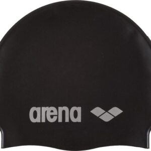 Die klassische und äußerst strapazierfähige arena Unisex Badekappe Classic Silikon passt sich optimal an die unterschiedlichen Kopfformen an. Sie schützt die Haare vor Chlor und verringert den Wasserwiderstand. Der verstärkte Rand verhindert ein Hochrutschen der Kappe. Das weiche und elastische Silikon sorgt für ein angenehmes Tragegefühl.