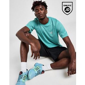 Trainieren Sie mit diesem Training Essential T-Shirt für Herren von adidas. Dieses T-Shirt in Aqua Blue mit normaler Passform ist aus leichtem