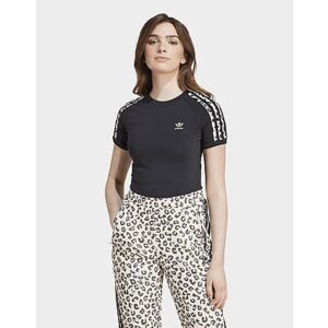 Verpass deinen Basics einen wilden Touch. Bei diesem adidas T-Shirt kommen die legendären 3-Streifen mit einem Leopardenprint. Es ist aus weichem Single Jersey und zeigt deine Begeisterung für Sport.Die Baumwolle für dieses Produkt stammt aus der Better Cotton Initiative. Better Cotton wird durch das Chain-of-Custody-Modell der Massenbilanz bezogen. Dadurch ist bei Better Cotton keine physische Rückverfolgung bis zum Endprodukt möglich.Hier erfährst du mehr: https://bettercotton.org/who-we-are/our-logo/_• Dieses Model ist 175 cm groß und trägt Größe 36._• Regulär geschnitten_• Gerippter Rundhalsausschnitt_• 93 % Baumwolle / 7 % Elasthan_• Rippbündchen_• Better Cotton wird durch das Chain-of-Custody-Modell der Massenbilanz bezogen - somit besteht die Möglichkeit