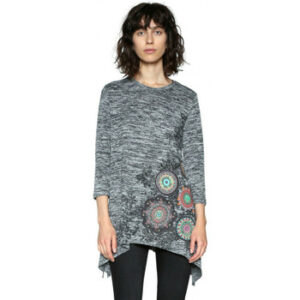 Desigual  Langarmshirt 34769  Grau In Damengrößen erhältlich. EU XS.  Jetzt 34769  von Desigual  auf Spartoo.de versandkostenfrei bestellen! 5% Rabatt mit Code: JUNI24SPDE5