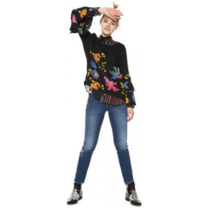 Desigual  Langarmshirt 26675  Schwarz In Damengrößen erhältlich. EU XS.  Jetzt 26675  von Desigual  auf Spartoo.de versandkostenfrei bestellen!