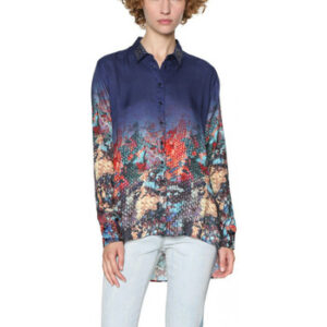 Desigual  Blusen 22027  Blau In Damengrößen erhältlich. EU XS.  Jetzt 22027  von Desigual  auf Spartoo.de versandkostenfrei bestellen!