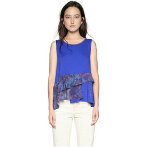 Desigual  Tank Top 33458  Blau In Damengrößen erhältlich. EU XXL.  Jetzt 33458  von Desigual  auf Spartoo.de versandkostenfrei bestellen!