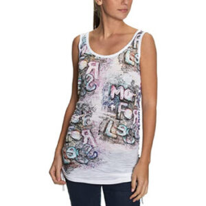 Desigual  Tank Top 35218  Weiss In Damengrößen erhältlich. EU XL.  Jetzt 35218  von Desigual  auf Spartoo.de versandkostenfrei bestellen!