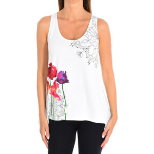 Desigual  Tank Top 72T2EG7-1001  Weiss In Damengrößen erhältlich. EU L.  Jetzt 72T2EG7-1001  von Desigual  auf Spartoo.de versandkostenfrei bestellen!