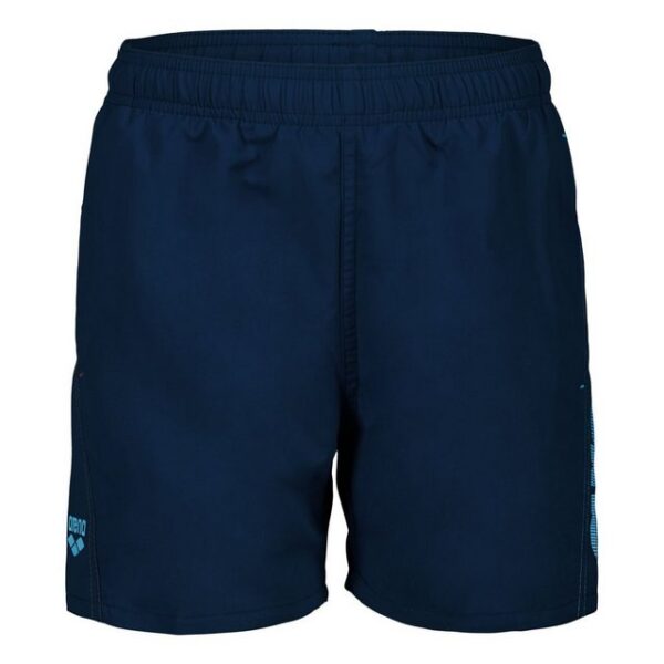 Absolut trendy und ein Highlight am Strand und im Schwimmbad - die sportlichen Badeshorts für Jungen von Arena. Diese coolen Shorts sind gemacht um in Wellen zu springen und aktiv Badespaß zu erleben. Mit ihrem lässigen Schnitt lassen sie reichlich Bewegungsfreiheit zum Überschlagen und Eintauchen. Das unifarbene Design wird mit einem großen kontrastfarbenem Logoprint auf der linken Seite optimal in Szene gesetzt und ist die Miniversion der Herrenstrandshorts von Arena. Hochwertige Materialien garantieren ein besonders leichtes Tragegefühl und eine hohe Strapazierfähigkeit. Außerdem trocknet der 100% recycelte Stoff selbst im Schatten sehr zügig. Für einen zuverlässigen Halt sorgt der innenliegende Kordelzug und weiteren Tragekomfort bringt der Innenslip aus Mesh